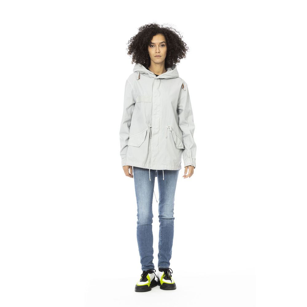 Mr&Mrs Italy Silberne Baumwolljacke für Frauen